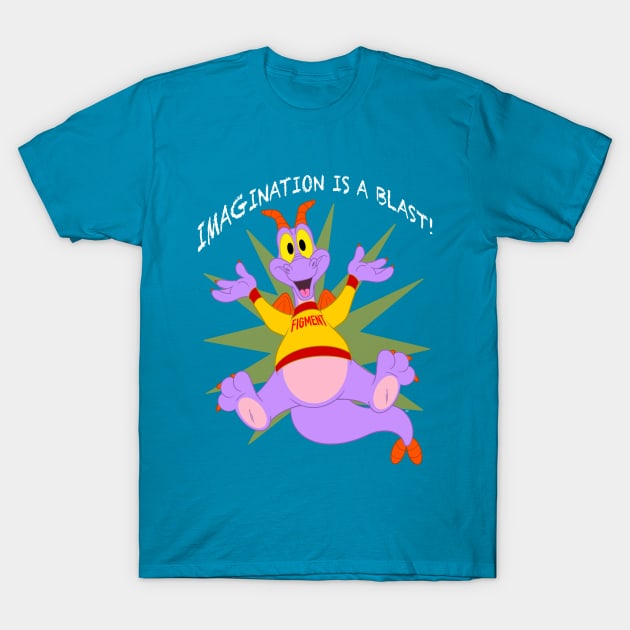 Imagination is a Blast! T-Shirt by zipadeelady